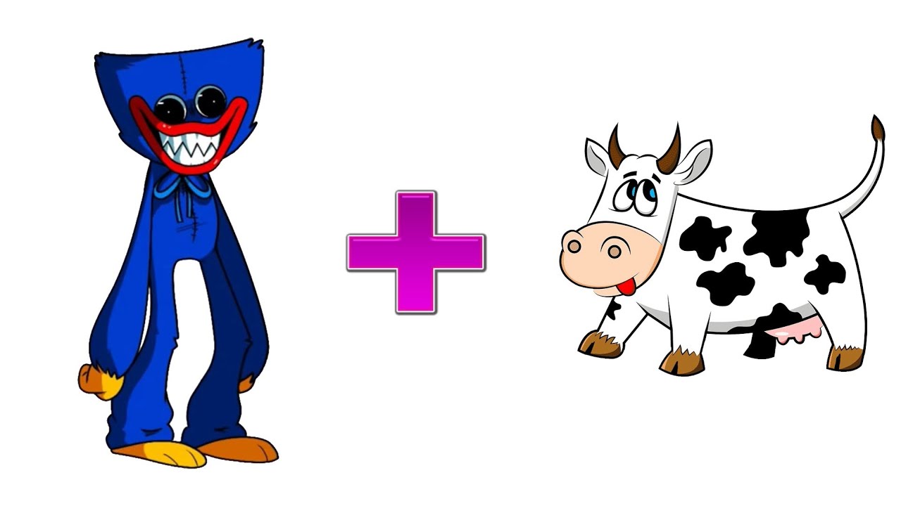 Huggy Wuggy + Cow = Poppy Playtime Animation
