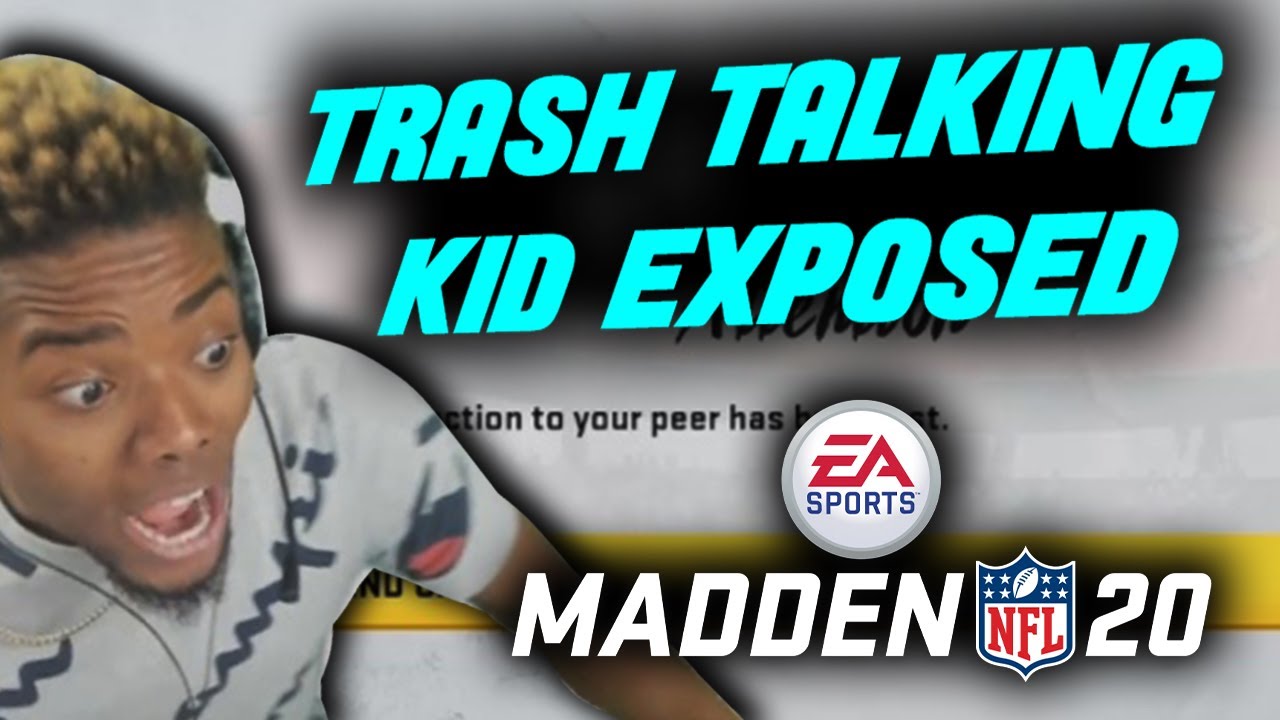 SALTY TRASH TALKER EXPOSED...FINAL PLAY... | MADDEN 20 TRASH TALK GAME