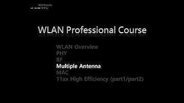 Wi-Fi techonlogy : Multiple Antenna (MIMO)