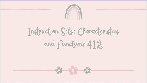 SE18D05-TEAM8-Chapter 12 Instruction Sets: Characteristics and Functions 412