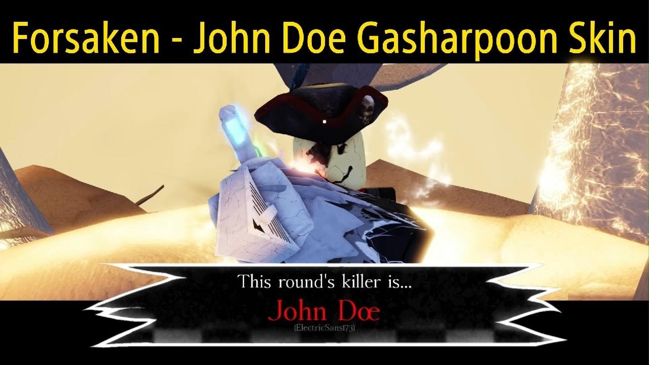 Roblox Forsaken - John Doe Updated Gasharpoon Skin Gameplay