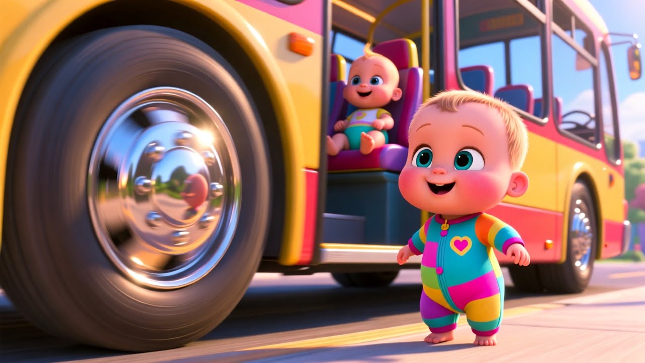 Big Bus on the Move 🚌🚦 | Learn Numbers, Colors & Shapes | Fun Kids Learning Video