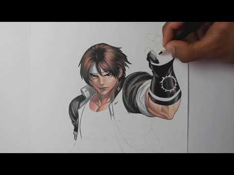 Speed Drawing - Kyo Kusanagi - YouTube