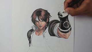 Speed Drawing - Kyo Kusanagi screenshot 4