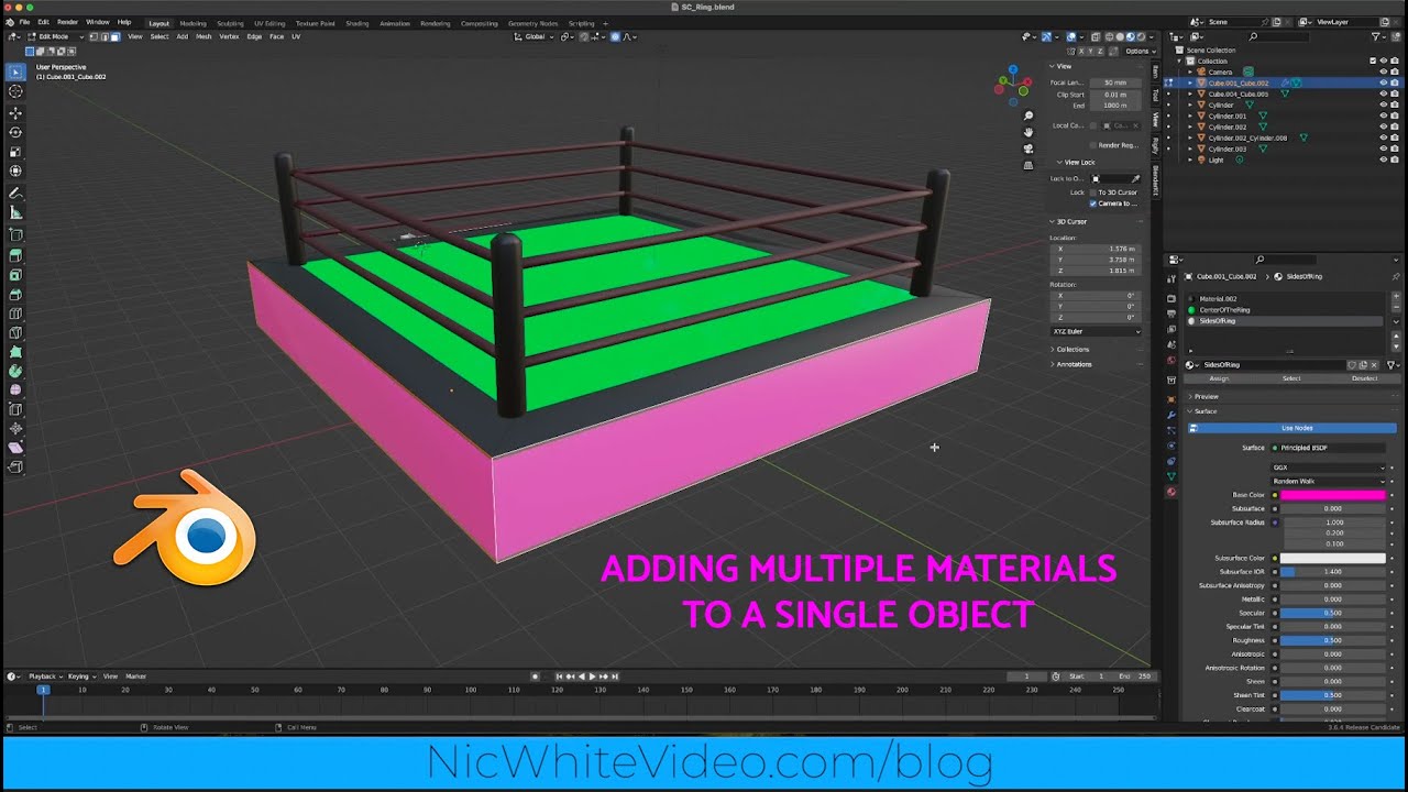 How to Add Multiple Materials to a Single 3D Object in Blender ...