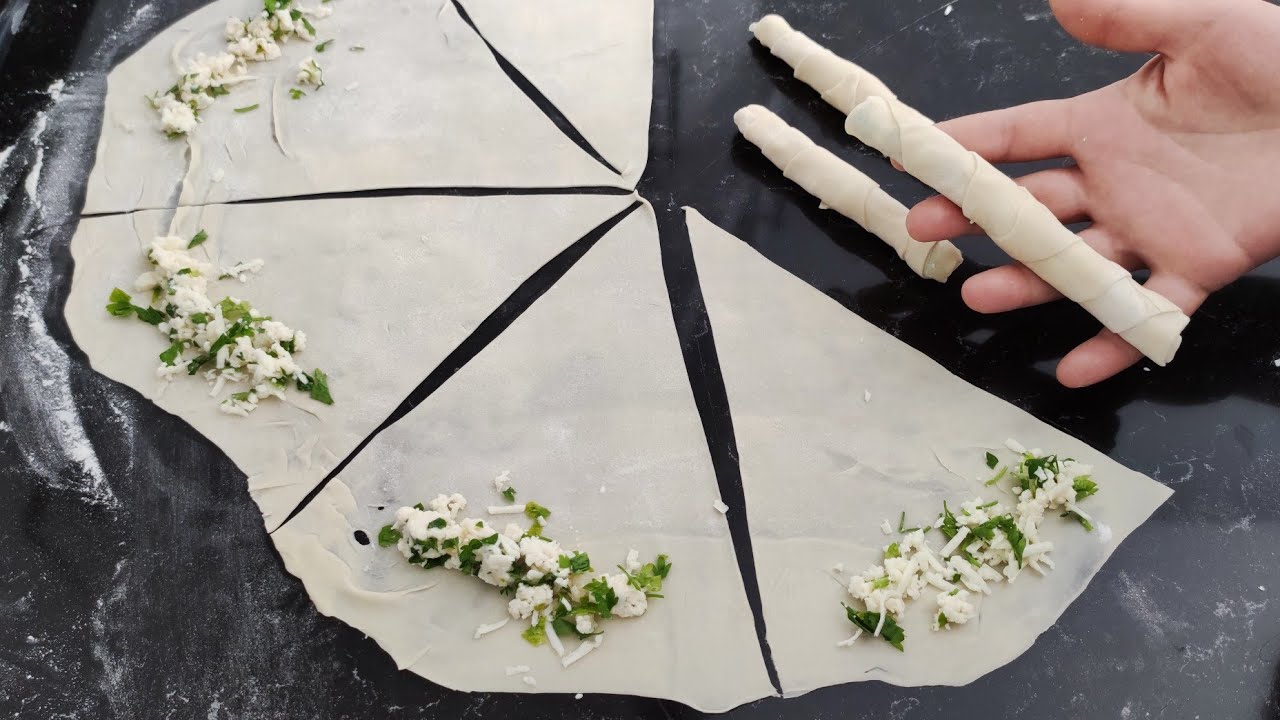 ÇOK KOLAY 💯 Bu börek için asla hazır yufka almıyorum 👌Çıtır çıtır el açması  sigara böreği tarifi