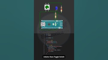 Arduino Nano Toggle Switch Using Push Button and LED