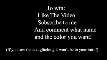 Intro Giveaway (Closed)