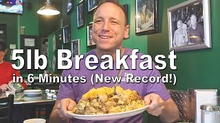 5lbs (2.2kg) Breakfast in 6 Minutes | I Almost Burnt Myself | New Record!