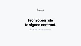 From open role to signed contract · Rekolink Business