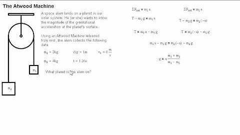 Atwood Machine - Example Problem
