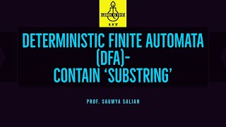 Design DFA- contain 'substring'
