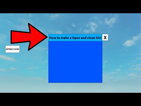 How To Make A Open And Close Gui Roblox Studio Youtube - roblox studio open and close gui