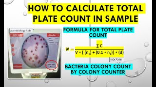 How to Calculate Total plate count in sample #Formula for Total Aerobic count in microbiology lab How to Calculate Total plate count in sample #Formula for Total Aerobic count in microbiology lab