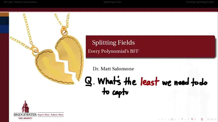 302.S5: Splitting Fields