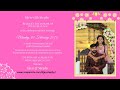 Wedding of  lijen k mathew with stephy salu  be a part of the ceremony  wedding live invitation