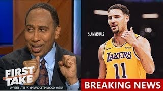 FIRST TAKE | Stephen A [BREAKING] Warriors plan to trade Klay Thompson to Lakers after lose to Suns