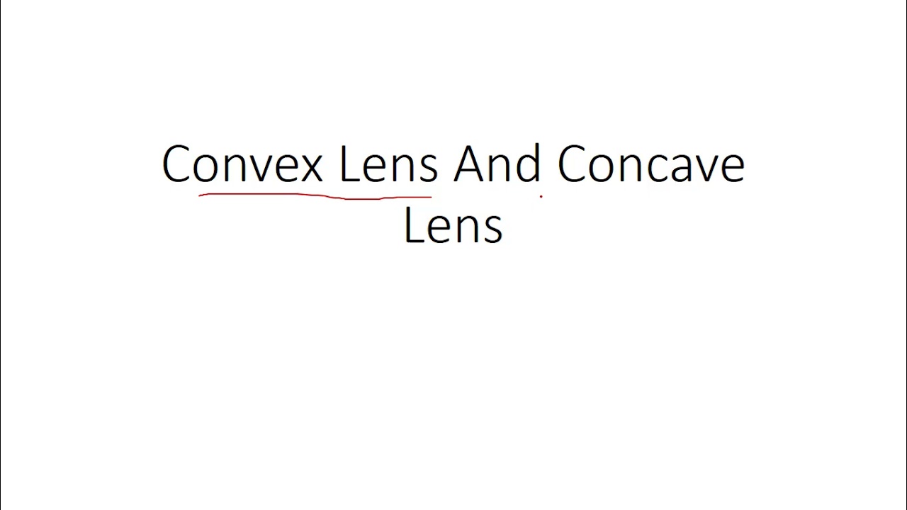 Differences between Convex lens and Concave lens YouTube