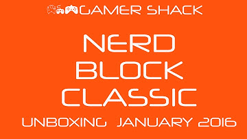 Nerd Block Classic January 2016 UNBOXING