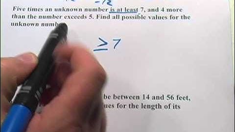 Word Problems with Linear Inequalities