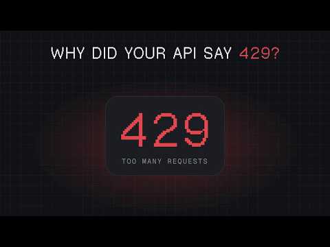 Why your API says 429 - and it's not a clock