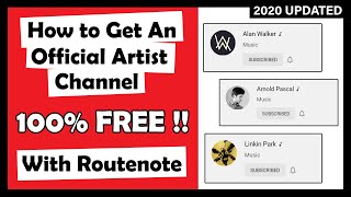(FREE) How to Get an Official Artist Channel on YouTube ♪ with RouteNote || 2020 UPDATED ! screenshot 4