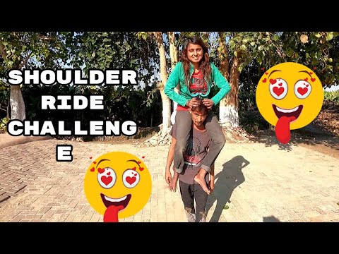 shoulder ride challenge shoulder sitting challenge lift and carry zoya bhatti vs wajid