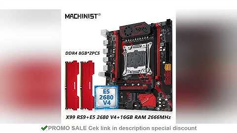 MACHINIST X99 RS9 Motherboard LGA 2011-3 Intel Xeon E5 2680 V4 CPU And DDR4 16GB RAM Optional Kit fo