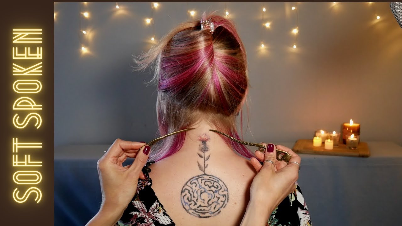 Relaxing hair play and back scratch with Inga - Soft Spoken ASMR