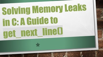 Solving Memory Leaks in C: A Guide to get_next_line()