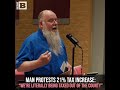 Virginia Man Protests 21% Tax Increase: "We're Literally Being Taxed Out of the County"