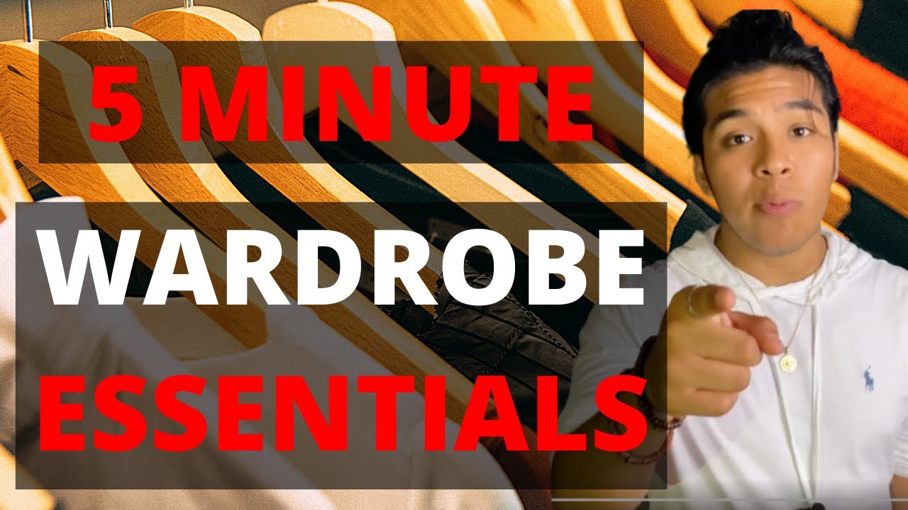 Basic Wardrobe Essentials in 5 MINUTES! | Men's Style & Fashion 2020 ...