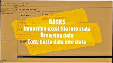 How to import excel file into #STATA / Browse/ excel file Basics of #Stata Learning