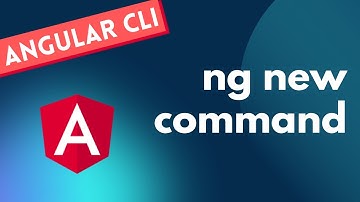3. ng New command for creating a new Angular application in Angular CLI and its available Options