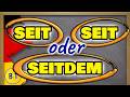 Stop Confusing "seit", "seit" & "seitdem" 🙃 | German A2 & B1