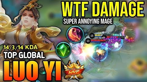 LUO YI BEST BUILD 2023 | TOP GLOBAL LUO YI GAMEPLAY | MOBILE LEGENDS
