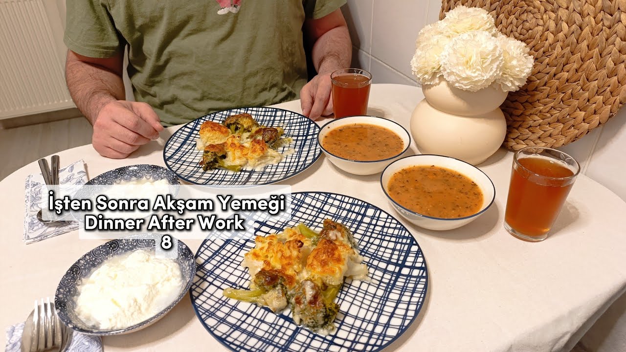 Вечер на кухне после работы🌷Воздушные булочки|Брокколи и цветная капуста под соусом бешамель🥦тархана