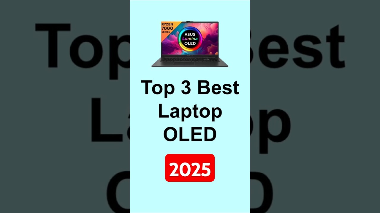 Top 3 Best OLED Laptop 2025 in India | ASUS Vivobook Go 15 / Lenovo Yoga Slim 7 WUXGA OLED Slim 6