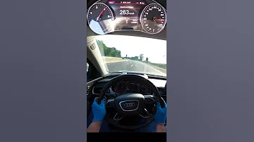 Audi A6 3 0tdi C7 326hp Autobahn Top Speed POV 