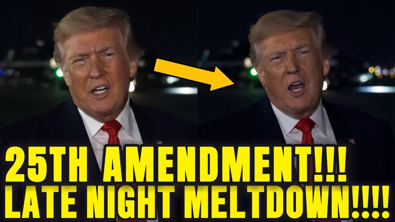 Trump LOSES IT on Tarmac as 25th Amendment TALK Explodes