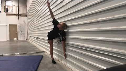 Wall single leg RDL with t spine