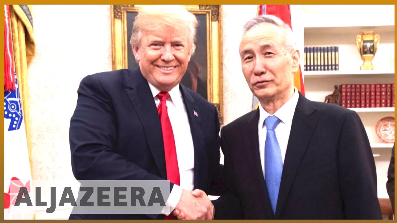 🇺🇸 🇨🇳 الولايات المتحدة والصين تطلقان محادثات تجارية لتجنب حرب تعريفات جمركية | الجزيرة الإنجليزية