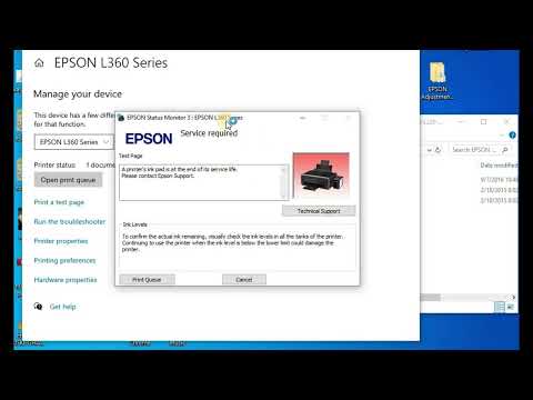 How to Reset Epson L360 Inkpad Manually and Using Software | Waste Ink Pad Reset Tutorial