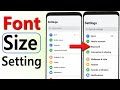 Phone Ka Text Size Kaise Bada Kare | How increase Text Size in mobile | Font Size Bada kaise kare