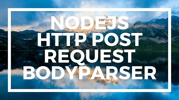 NodeJS For Beginners: Http Post Request with Express and Body Parser Module