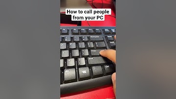 How to call people from your PC #shorts