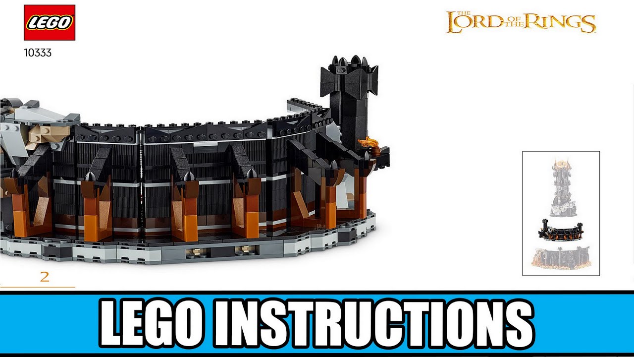 Icons - The Lord of the Rings: Barad-dûr LEGO instructions
