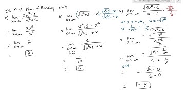 DiffCal 05 Limits at Infinity