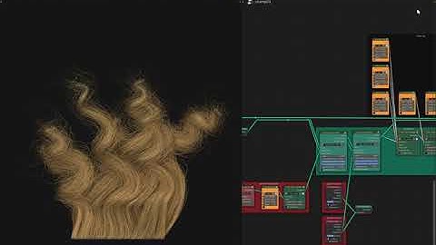 Procedural Hairs - Geometry Nodes - combining curve guides and secondary clumps