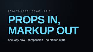 Learn React #2: components, props, one-way flow